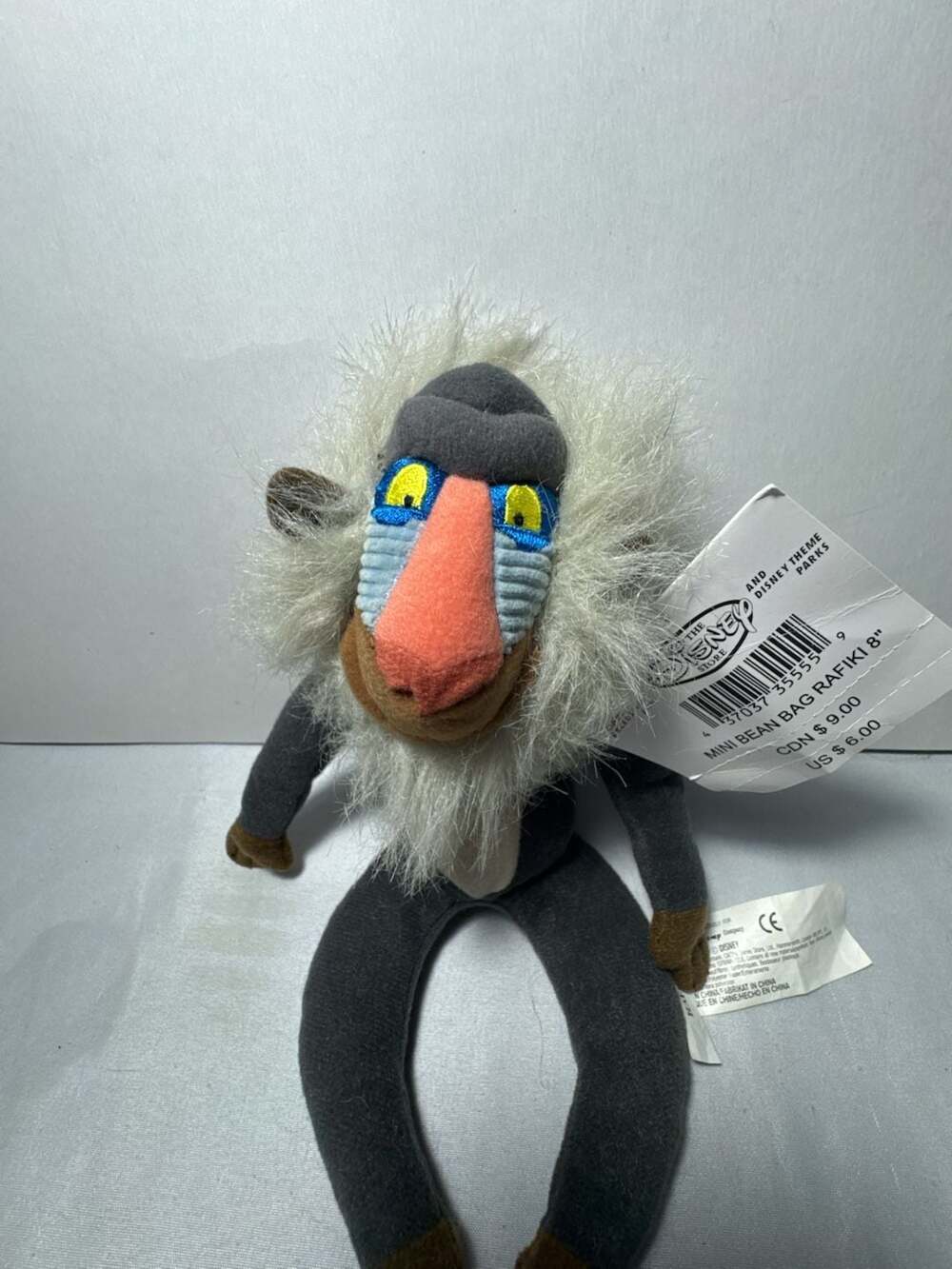 Disney Store The Lion King Rafiki 8 inch Mini Bean Bag Plush